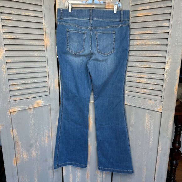 Spanx Flare Denim Jeans Vintage Indigo Sz 1X NWT - Picture 8 of 13